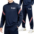 Nieuwe sportkleding lange mouw tracksuit voetbaljack -pak